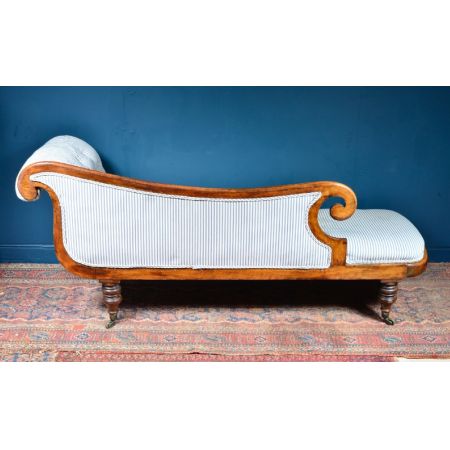 Regency Chaise Longue mit Rahmen aus Palisanderholzimitat 1820