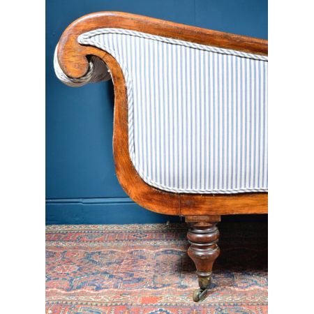 Regency Chaise Longue mit Rahmen aus Palisanderholzimitat 1820