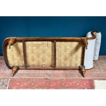 Regency Chaise Longue mit Rahmen aus Palisanderholzimitat 1820