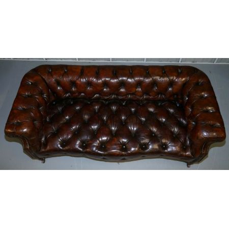 viktorianisches Serpentin Chesterfield-Sofa