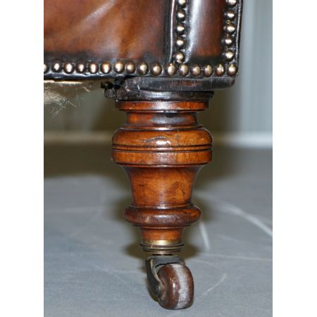 viktorianisches Serpentin Chesterfield-Sofa