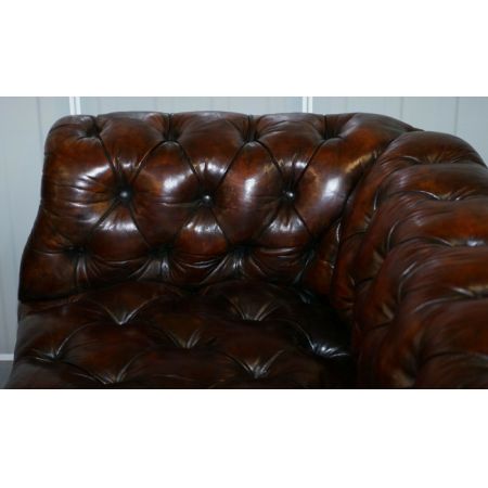 viktorianisches Serpentin Chesterfield-Sofa