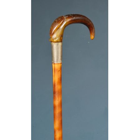 Sword stick aus Bambusholz mit Satinholzimitation antik 1920