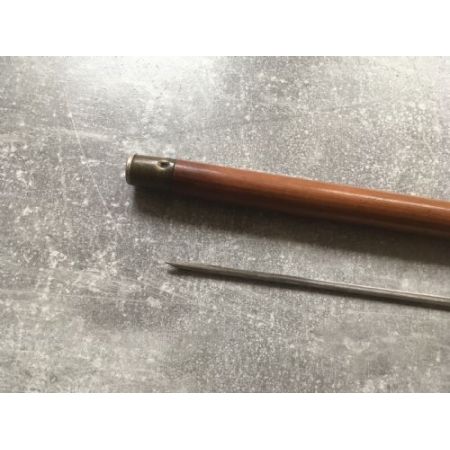 Malacca sword stick Gehstock mit versilbertem Griff