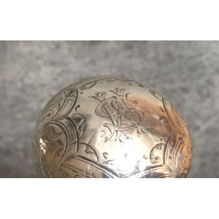 Malacca sword stick Gehstock mit versilbertem Griff