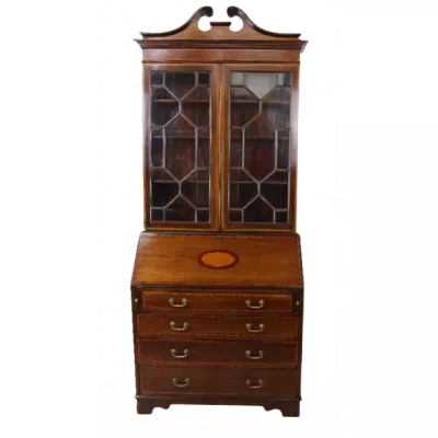 Aufsatzsekretär/ Bureau/ Bookcase aus Mahagoni im Edwardian Stil