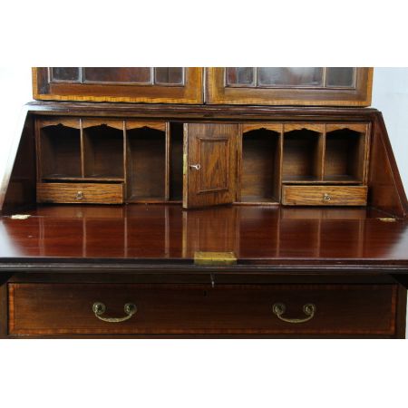 Aufsatzsekretär/ Bureau/ Bookcase aus Mahagoni im Edwardian Stil