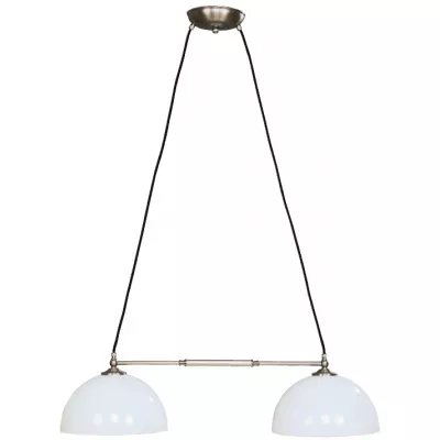 Klassische Deckenleuchte Esstischleuchte, Nickel Matt 50 cm