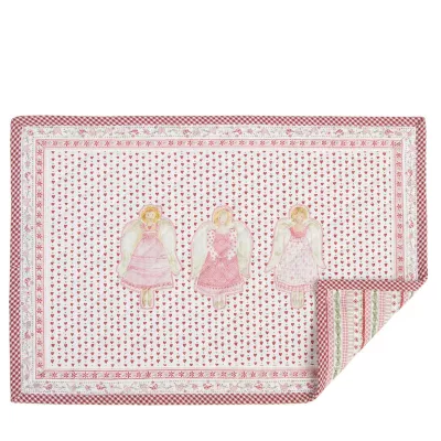 Clayre & Eef Platzdecke mit Herzmuster (6er Set)