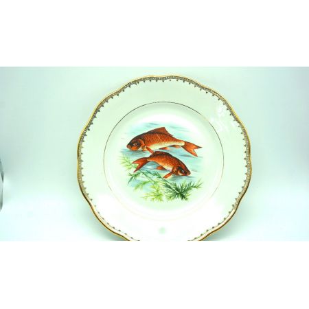 Komplettes Fischservice aus Frankreich Porcelan 13 Teile, Berry Haute Porcelaine