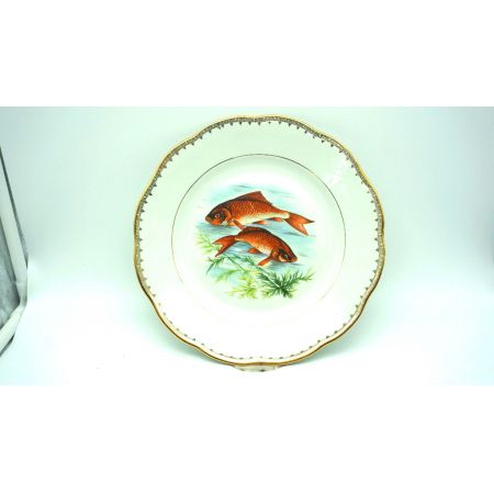 Komplettes Fischservice aus Frankreich Porcelan 13 Teile, Berry Haute Porcelaine