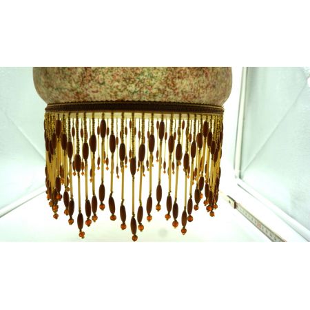 Deckenlampe Vintage mit Perlenkette Frankreich