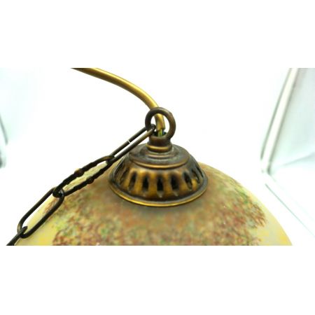 Deckenlampe Vintage mit Perlenkette Frankreich