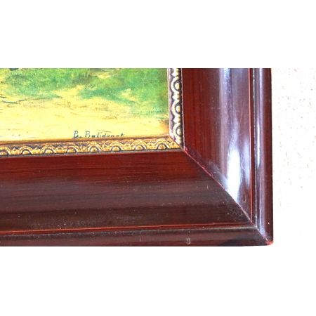 Rahmen Antik mit Hühnermotiv Frankreich 