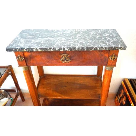 Französische Etagère aus Holz Mamorplatte Louis. Phillip