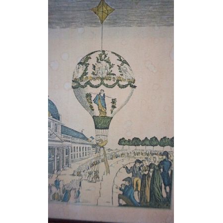 Weltbild Eichenrahmen Vintage Frankreich 