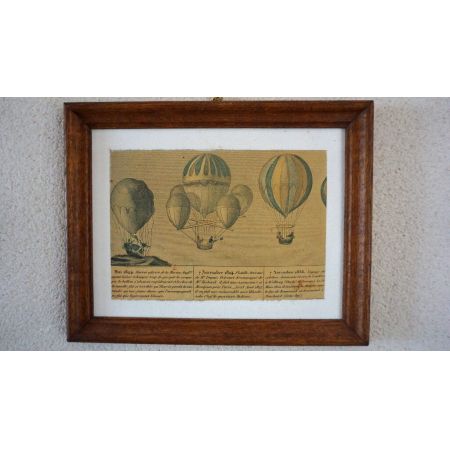 Weltbild Eichenrahmen Vintage Frankreich