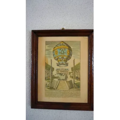 Weltbild France Eichenrahmen Vintage 