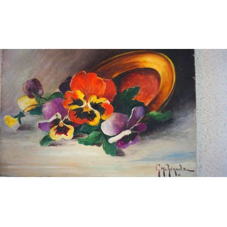 Ölgemälde Blumen Stillleben Ohne Rahmen