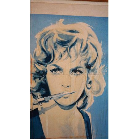 Filmposter Original  Druck La Loi im Holzrahmen Vintage
