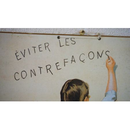 Zwei antike Holzbilder Chocolat Menier