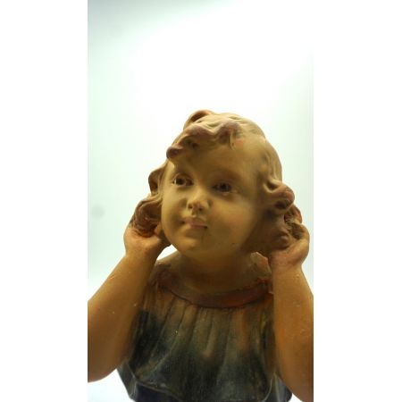 Skulptur Schönes junges Mädchen frankreich Jugendstil