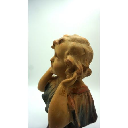 Skulptur Schönes junges Mädchen frankreich Jugendstil