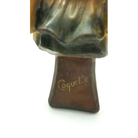 Skulptur Schönes junges Mädchen frankreich Jugendstil