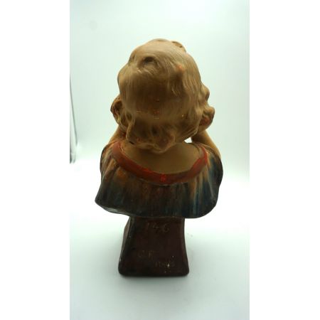 Skulptur Schönes junges Mädchen frankreich Jugendstil