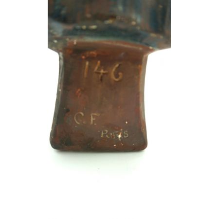 Skulptur Schönes junges Mädchen frankreich Jugendstil