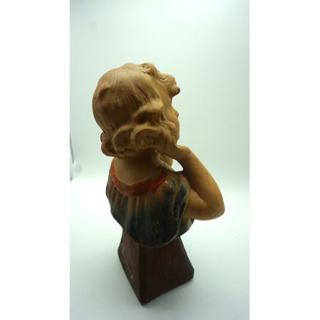 Skulptur Schönes junges Mädchen frankreich Jugendstil