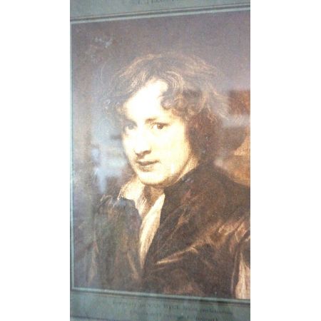 Frauenportrait mit Goldrahmen