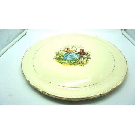 Runde Porzellan Servierplatte/Teller