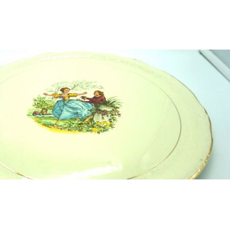 Runde Porzellan Servierplatte/Teller