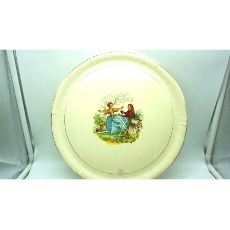 Runde Porzellan Servierplatte/Teller