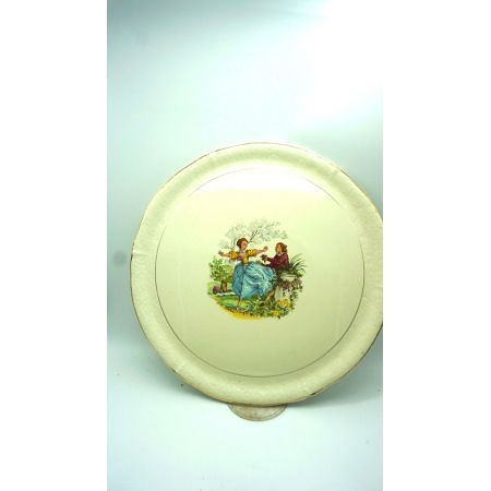 Runde Porzellan Servierplatte/Teller