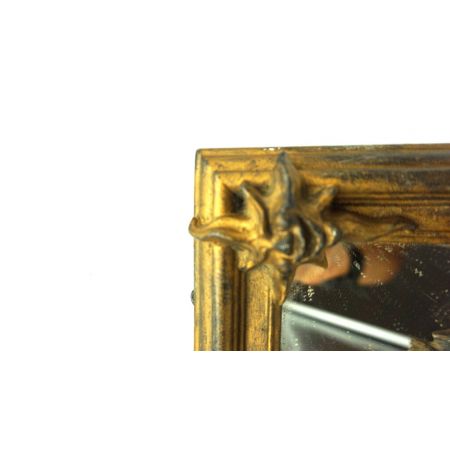 Kleiner Spiegel im Goldrahmen Sonne Mond