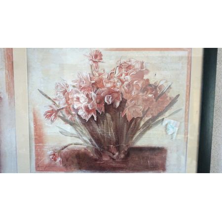 großer Bilderrahmen Blumenmotive 