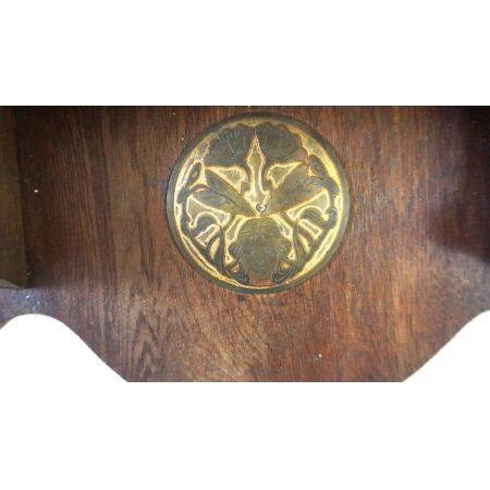 herrliche Jugendstil Uhr Frankreich Messingzifferblatt 