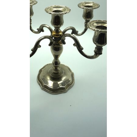 Plated Kerzenleuchte 5 Armig Vintage 