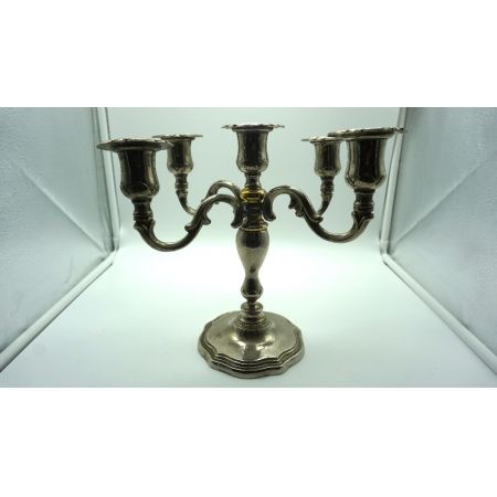 Plated Kerzenleuchte 5 Armig Vintage 