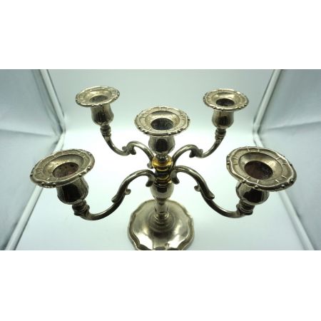 Plated Kerzenleuchte 5 Armig Vintage 