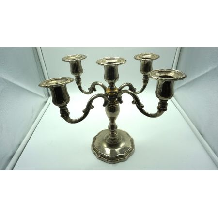 Plated Kerzenleuchte 5 Armig Vintage 