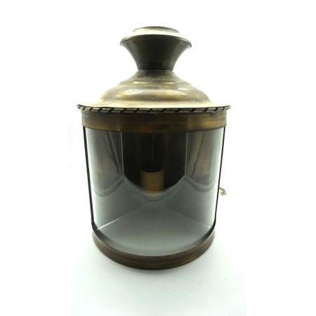 Ecklampe Messing RunderGlasschirm vintage Frankreich 