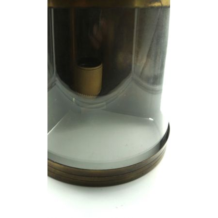 Ecklampe Messing RunderGlasschirm vintage Frankreich 