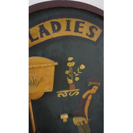 Antikes Ladies WC Schild