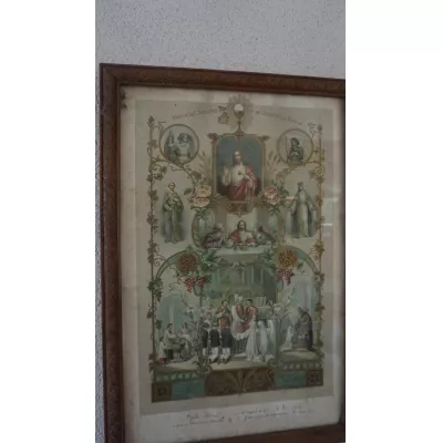 Antikes Christliches Gemälde Jesus Szenen