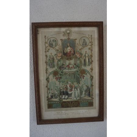 Antikes Christliches Gemälde Jesus Szenen