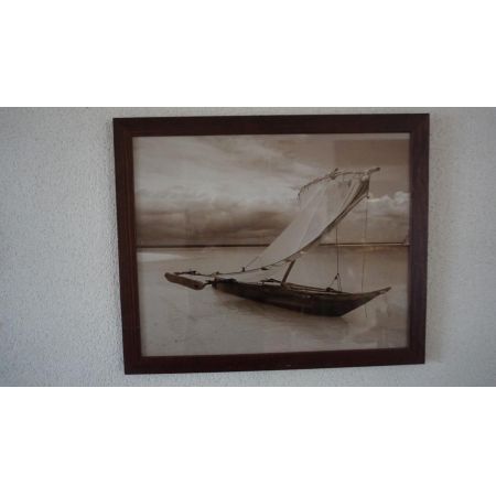 Antikes Gemälde Segelschiffchen