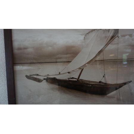 Antikes Gemälde Segelschiffchen